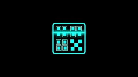 Qr code scanning motion graphic animation loop, futuristic digital technolo.. Vidéo 333978022