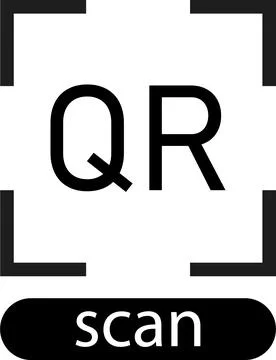 QR code for scanning a smartphone. Data authentication. 스톡 일러스트