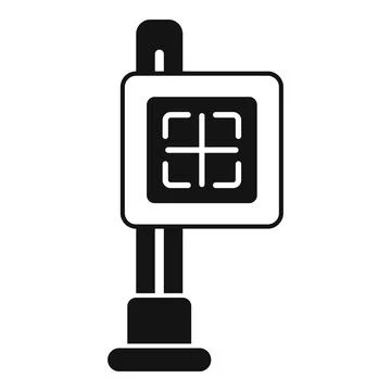 Qr code scanning station for contactless access control and attendance tracking 스톡 일러스트