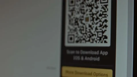 QR code on a screen Stock Footage 149526449