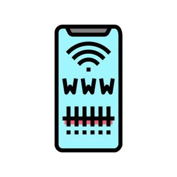 Qr code for search web site color icon vector illustration Illustrazione stock