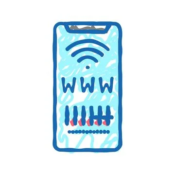 Qr code for search web site color icon vector isolated illustration Stockillustratie