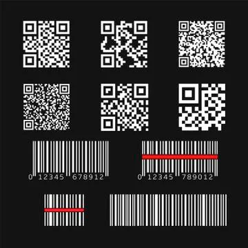 QR code set イラスト素材