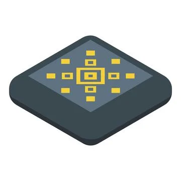 Qr code showing focusing frame with isometric view Illustrazione stock