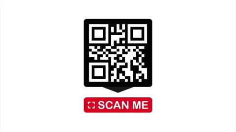 QR code for smartphone. Inscription scan me with smartphone icon. Qr code for Stock Footage 146773655