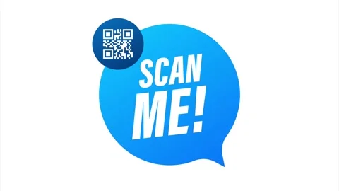 QR code for smartphone. Inscription scan me with smartphone icon. Qr code for Stock Footage 147271333