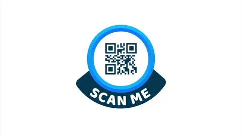 QR code for smartphone. Inscription scan me with smartphone icon. Qr code for Stock Footage 147274180