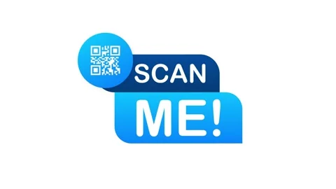 QR code for smartphone. Inscription scan me with smartphone icon. Qr code for Stock Footage 148446863