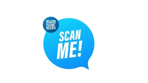 QR code for smartphone. Inscription scan me with smartphone icon. Qr code for Stock Footage 156616086