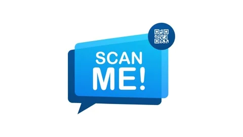 QR code for smartphone. Inscription scan me with smartphone icon. Qr code for Stock Footage 156617401