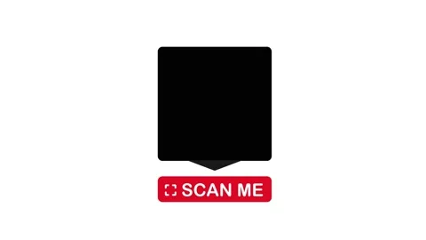 QR code for smartphone. Inscription scan me with smartphone icon. Qr code for Stock Footage 158793195