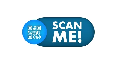 QR code for smartphone. Inscription scan me with smartphone icon. Qr code for Stock Footage 197023547
