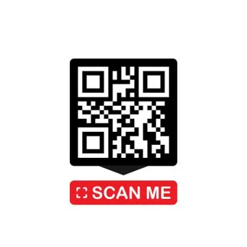 QR code for smartphone. Inscription scan me with smartphone icon. Qr code for Stock Illustration