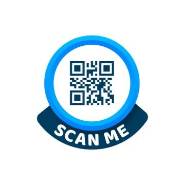 QR code for smartphone. Inscription scan me with smartphone icon. Qr code for Stock Illustration