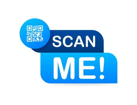 QR code for smartphone. Inscription scan me with smartphone icon. Qr code for Stock Illustration