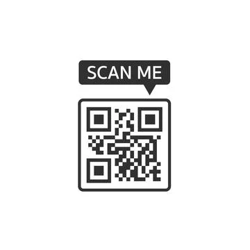 QR code for smartphone. Inscription scan me with smartphone icon. Qr code for 스톡 일러스트