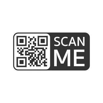 QR code for smartphone. Inscription scan me with smartphone icon. Qr code for イラスト素材