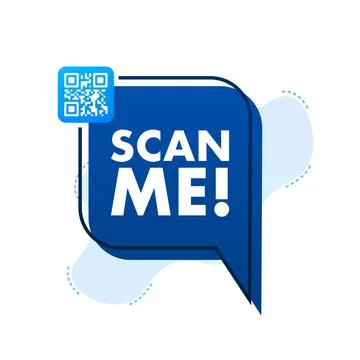 QR code for smartphone. Inscription scan me with smartphone icon. Qr code for Stockillustratie