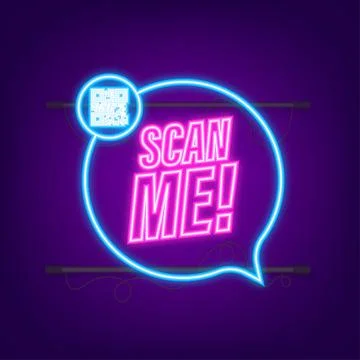 QR code for smartphone. Inscription scan me with smartphone icon. Qr code for 스톡 일러스트