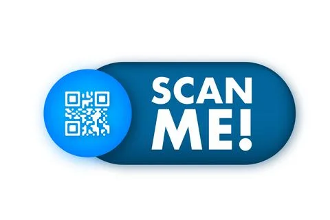 QR code for smartphone. Inscription scan me with smartphone icon. Qr code for Stock Illustration