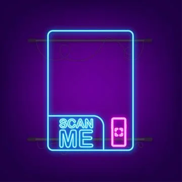 QR code for smartphone. Inscription scan me with smartphone icon. Qr code for Stock Illustration