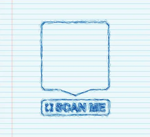 QR code for smartphone. Inscription scan me with smartphone icon. Qr code for Stock Illustration