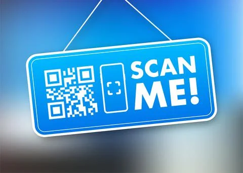 QR code for smartphone. Inscription scan me with smartphone icon. Qr code for 스톡 일러스트
