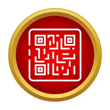 Qr code symbol icon for digital scanning technology Stock Illustration