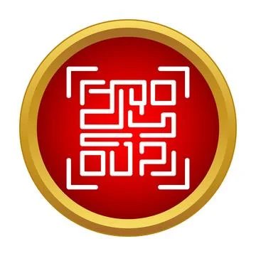 Qr code symbol icon scanning digital data Stock Illustration
