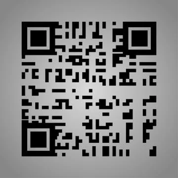 QR code symbol. The minimum qr code scan icon. The concept of instant payment Stock-Illustration