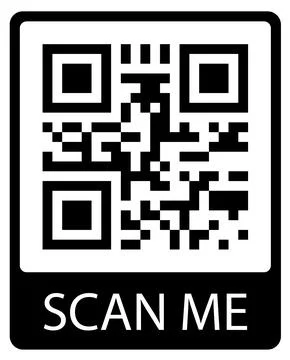 QR code with text SCAN ME. Identity concept in phone. Qrcode vector Stock Illustration