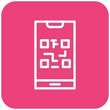 QR Code Vector Icon Design Illustration 스톡 일러스트