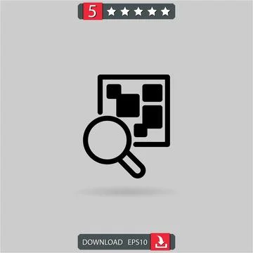Qr code vector icon Illustrazione stock