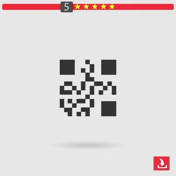 Qr-code vector icon Stock Illustration