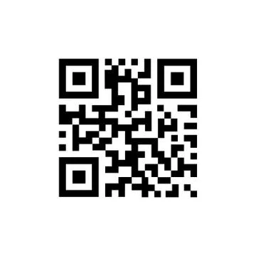 QR Code vector icon. QR code sample for smartphone scanning. Illustrazione stock