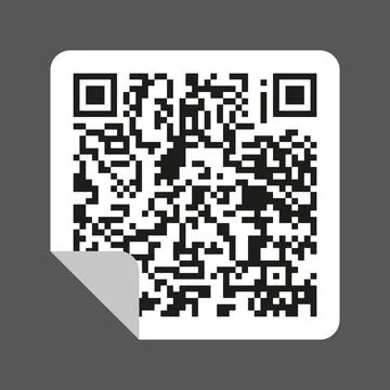 QR code. Vector illustration isolated on dark background Stockillustratie