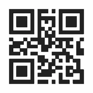 Qr code on white background. 3d rendering Stock Illustration