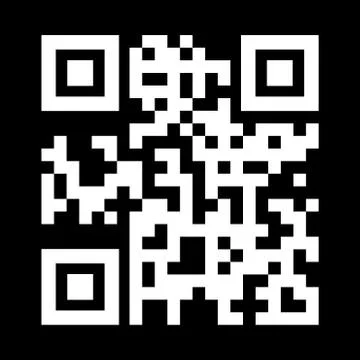 QR code  the white color icon . Illustrazione stock