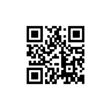Qr code on white Stock Illustration