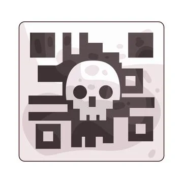 QR Hack illustration Stock-Illustration
