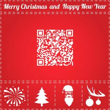 QR Icon Vector Stock Illustration