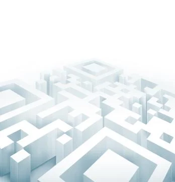 Qr labyrinth Illustrazione stock