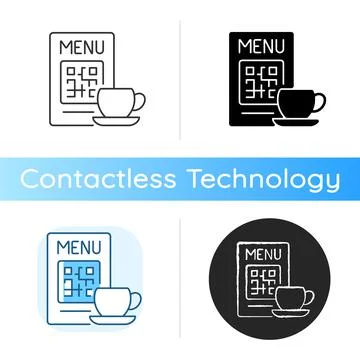 QR menu icon Ilustración de archivo