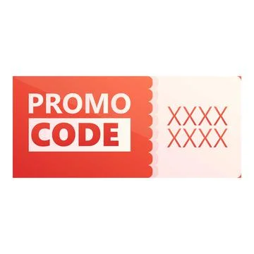 Qr promo code icon cartoon vector. Money ticket Stock-Illustration