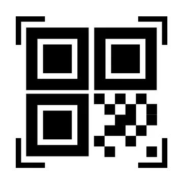 QR Scan Code Icon Symbol Stock-Illustration