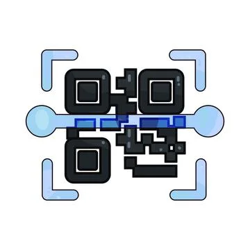 QR scan illustration Stock Illustration