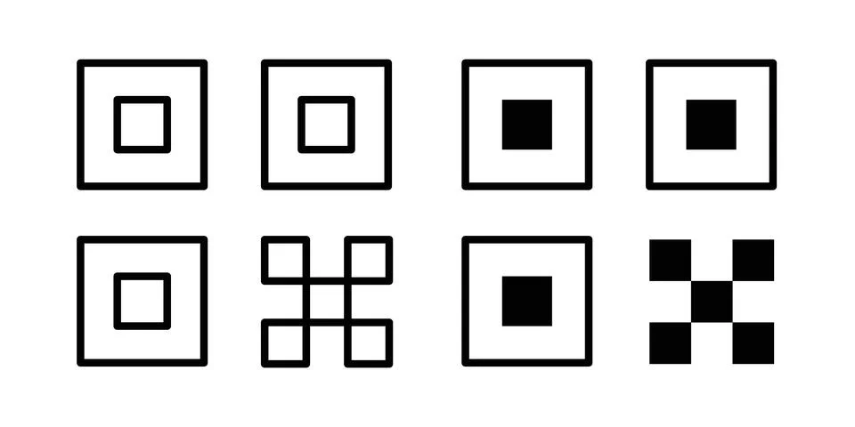 Qrcode icon vector editable eps10 Stock-Illustration