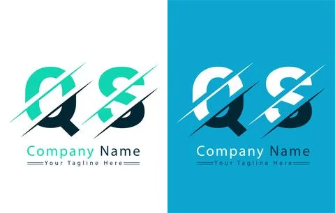 QS Letter Logo Vector Design Template Elements Stock Illustration