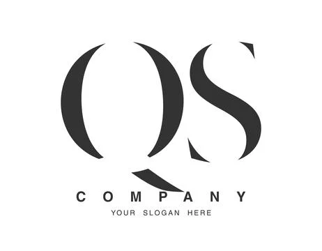 QS logo design. Initial letter q and s serif font style. Creative classic c.. Stock Illustration