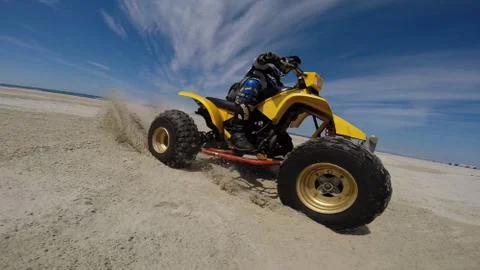 Quad on the beach Stock Photos